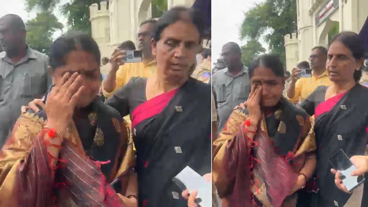 అసెంబ్లీ వద్ద ఉద్రిక్తత: పోలీసుల తీరుపై ఎమ్మెల్యే సునీతా లక్ష్మారెడ్డి కన్నీరు