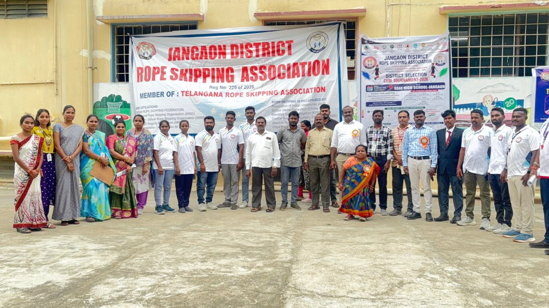 జనగామ సేజ్ హైస్కూల్లో జిల్లాస్థాయి రోప్ స్కిప్పింగ్ ఎంపిక పోటీలు విజయవంతంగా ముగిశాయి