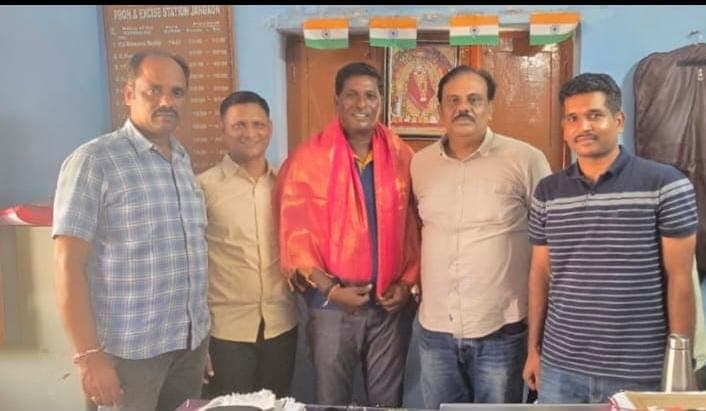 జాతీయ క్రీడల పోటీలకు ఎంపికైన ఎక్సైజ్ శాఖ ఉద్యోగి