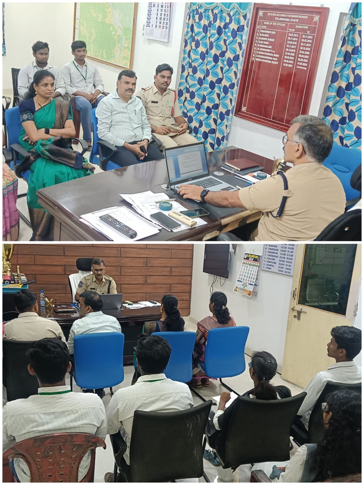 డీఎస్పీ కార్యాలయంలో ర్యాగింగ్ నిర్మూలనపై అవగాహన...