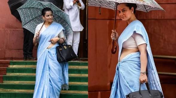 పార్లమెంట్లో కంగనా ఖరీదైన స్టైల్.. నెట్టింట వైరల్!